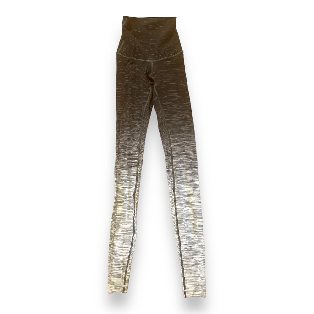 LULULEMON Soulcycle Wunder Under Hi-Rise Tight B&W Ombré Space Dye Leggings 2 - Picture 3 of 8